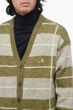 Cardigan Bicolore a Righe con Scollo a V></noscript>Awake New York Discount