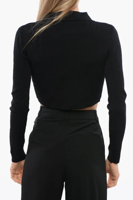 Cardigan Crop STALAG con Applicazione Metallica>John Richmond Online