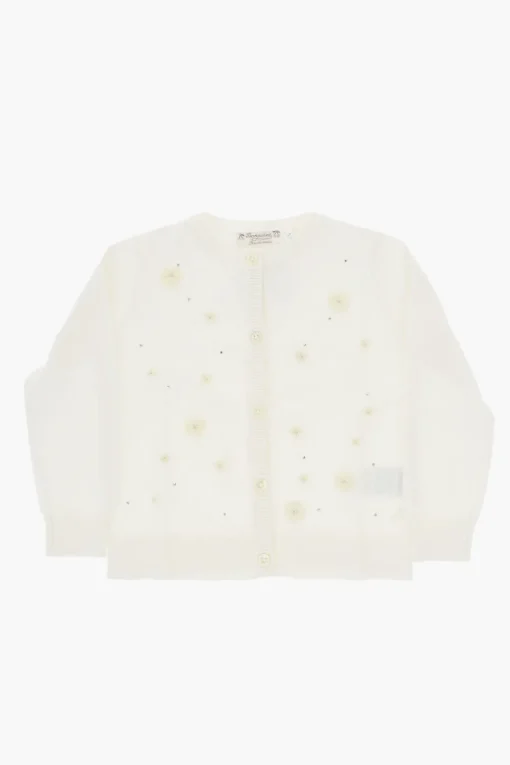 Cardigan Girocollo FRANCILLE Ricamato con Strass>Bonpoint Discount