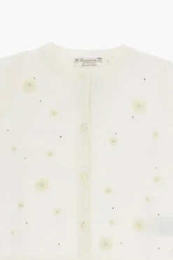 Cardigan Girocollo FRANCILLE Ricamato con Strass>Bonpoint Discount
