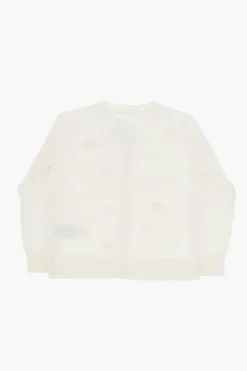 Cardigan Girocollo FRANCILLE Ricamato con Strass></noscript>Bonpoint Discount