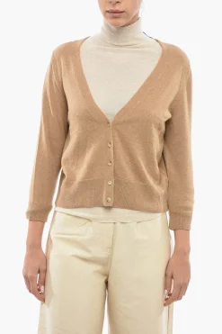 Cardigan in Cashmere con Dettaglio Intercambiabile>Chicca Lualdi Best