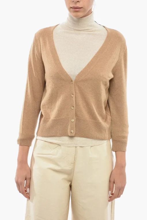 Cardigan in Cashmere con Dettaglio Intercambiabile>Chicca Lualdi Best