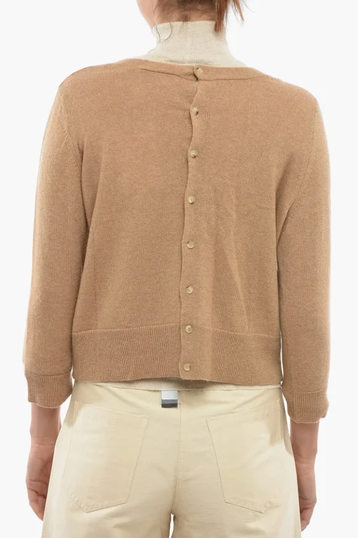 Cardigan in Cashmere con Dettaglio Intercambiabile>Chicca Lualdi Best