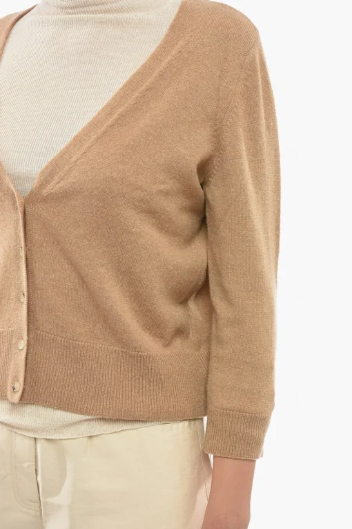 Cardigan in Cashmere con Dettaglio Intercambiabile>Chicca Lualdi Best