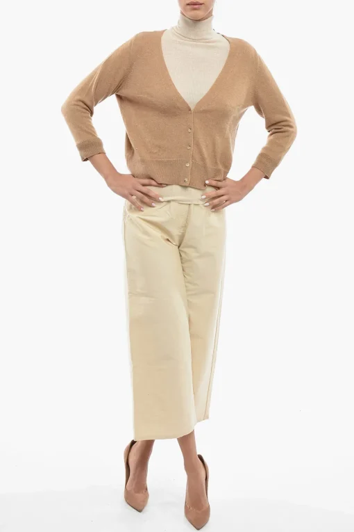 Cardigan in Cashmere con Dettaglio Intercambiabile>Chicca Lualdi Best