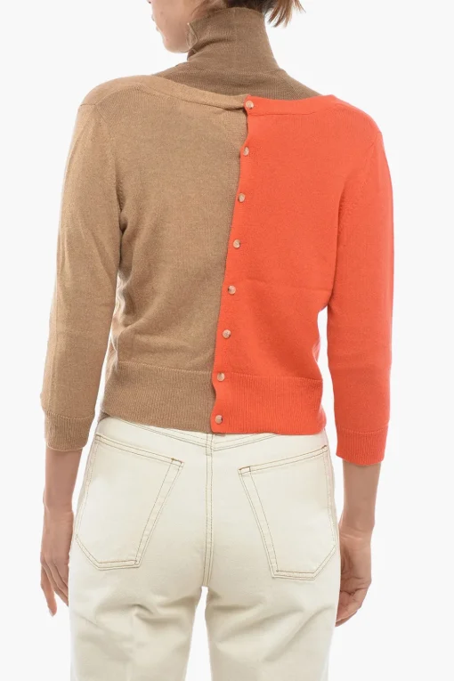 Cardigan in Cashmere con Dettaglio Intercambiabile>Chicca Lualdi Best