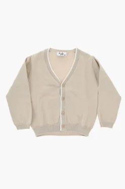 Clearance Cardigan in Cotone Leggero con Scollo a V Bambino Abbigliamento|Abbigliamento