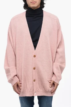 Cardigan in Lana con Scollo a V>Magliano Sale