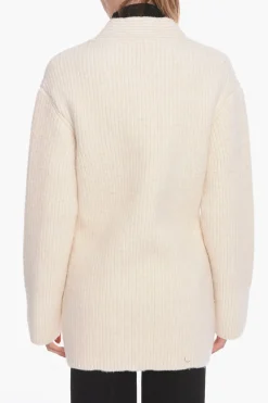 Cardigan in Misto Cashmere a Costine>Bottega Veneta Hot