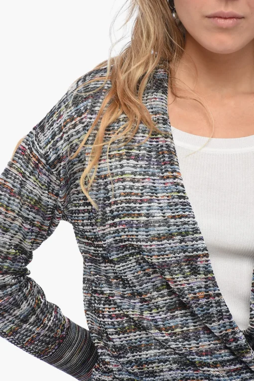 Cardigan in Tessuto Stretch con Design Doppiopetto>Missoni Best