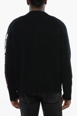 Cardigan K-SARRI in Lana con Scollo a V>Diesel Fashion