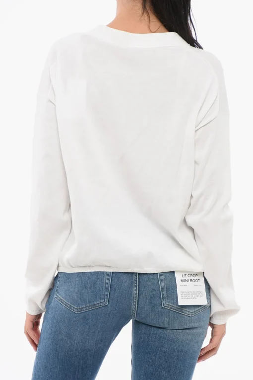 Cardigan OVER In Cotone con Scollo a V E Taschino>Oliver Lattughi New