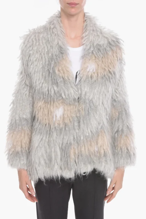 Outlet Cardigan Oversized in Misto Mohair Donna Maglieria