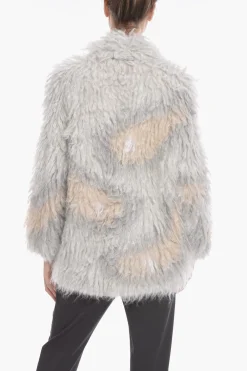 Outlet Cardigan Oversized in Misto Mohair Donna Maglieria