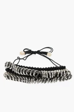 Cavigliera AFRICAN HYENA in Metallo e Pelle con Conchiglie>Dsquared2 Fashion