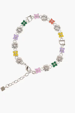 Cavigliera in Metallo Impreziosita da Charms e Cristalli>Dsquared2 Clearance