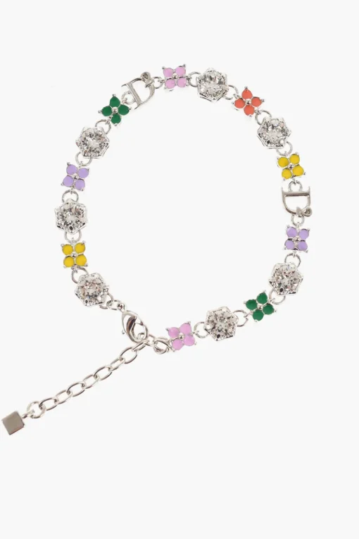 Cavigliera in Metallo Impreziosita da Charms e Cristalli>Dsquared2 Clearance