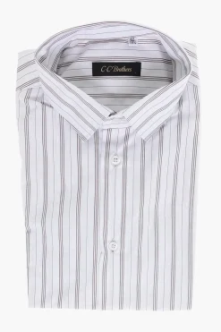 Sale CC BROTHERS Camicia in Cotone Motivo a Righe Balanced Uomo Camicie