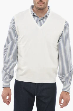 Online CC BROTHERS Cardigan Smanicato Collo A V Uomo Maglieria