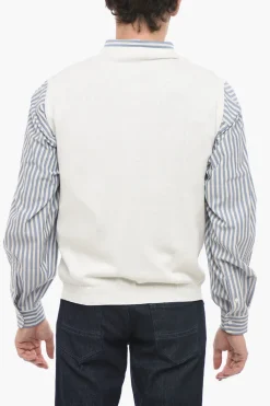 Online CC BROTHERS Cardigan Smanicato Collo A V Uomo Maglieria