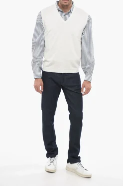 Online CC BROTHERS Cardigan Smanicato Collo A V Uomo Maglieria