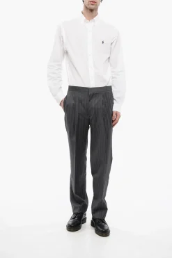 Clearance CC BROTHERS Pantaloni CERIMONIA MASTER con Fantasia a Righe Uomo Pantaloni