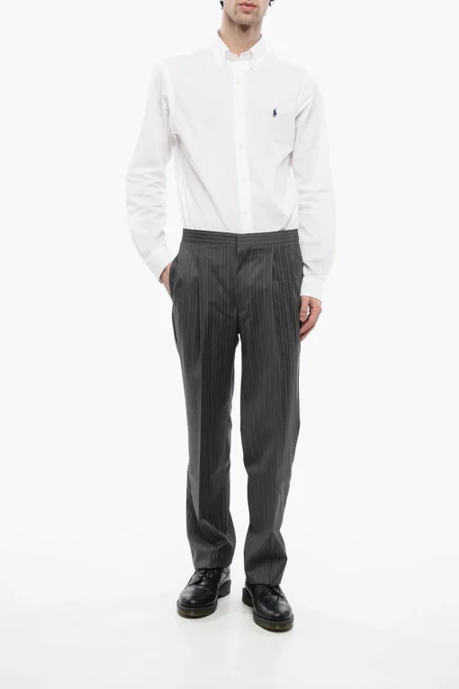 Clearance CC BROTHERS Pantaloni CERIMONIA MASTER con Fantasia a Righe Uomo Pantaloni