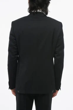 CC COLELCTION Abito 2 Bottoni in Lana Vergine Due Spacchi Senza Pince></noscript>Corneliani Outlet