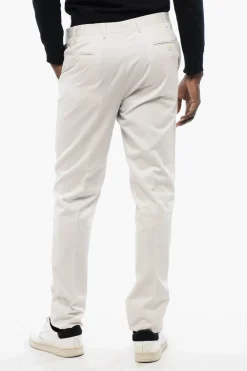 CC COLELCTION Pantaloni in Cotone e Cashmere ad Orlo Smerlato>Corneliani Outlet