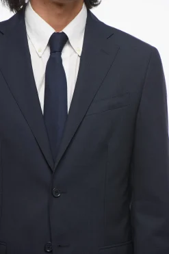 CC COLLECTION Abito 2 Bottoni District Check in Lana Vergine Due Spacchi></noscript>Corneliani Hot