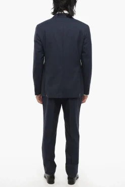 CC COLLECTION Abito 2 Bottoni District Check in Lana Vergine Due Spacchi></noscript>Corneliani Hot