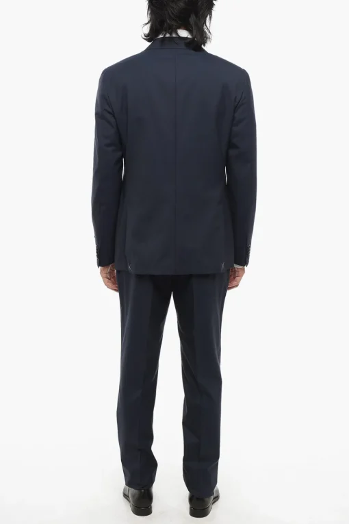 CC COLLECTION Abito 2 Bottoni District Check in Lana Vergine Due Spacchi>Corneliani Hot