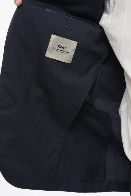 CC COLLECTION Abito 2 Bottoni District Check in Lana Vergine Due Spacchi>Corneliani Hot