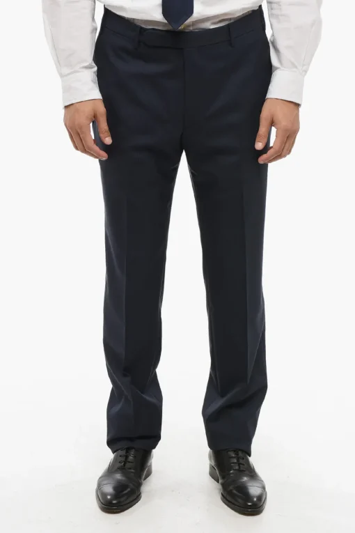 CC COLLECTION Abito 2 Bottoni District Check in Lana Vergine Due Spacchi>Corneliani Hot