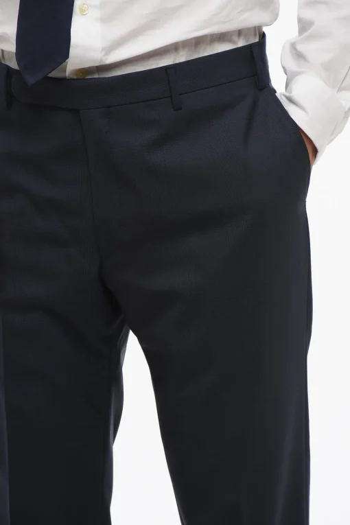 CC COLLECTION Abito 2 Bottoni District Check in Lana Vergine Due Spacchi>Corneliani Hot