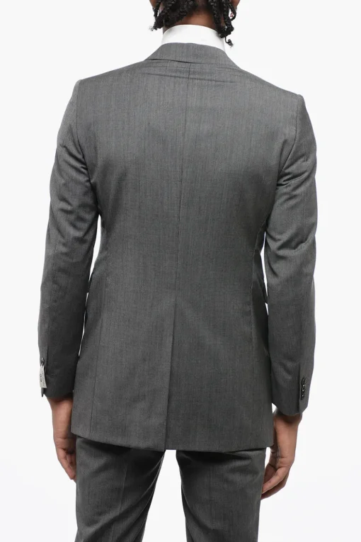 Sale CC COLLECTION Abito 1 Bottone CERIM.REFINED Gessato Uno Spacco Revers a Lancia Uomo Completi