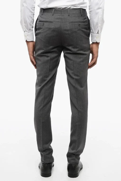 Sale CC COLLECTION Abito 1 Bottone CERIM.REFINED Gessato Uno Spacco Revers a Lancia Uomo Completi