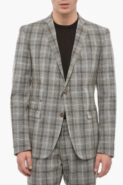 CC COLLECTION Abito 2 Bottoni RESET con Motivo District Check>Corneliani Online