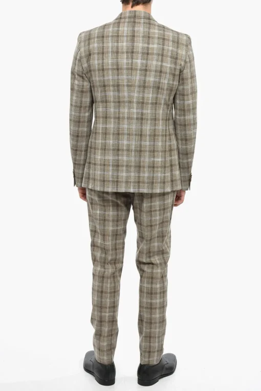 CC COLLECTION Abito 2 Bottoni RESET con Motivo District Check>Corneliani Online