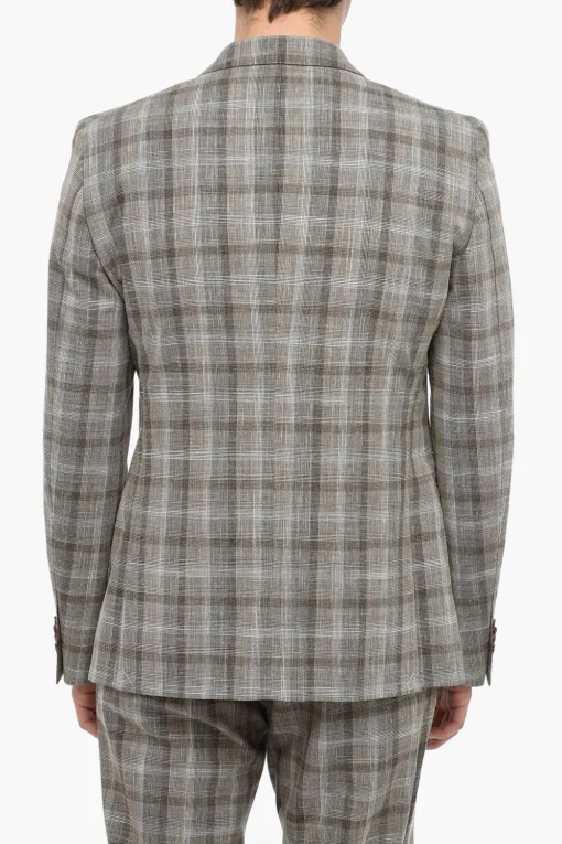 CC COLLECTION Abito 2 Bottoni RESET con Motivo District Check>Corneliani Online