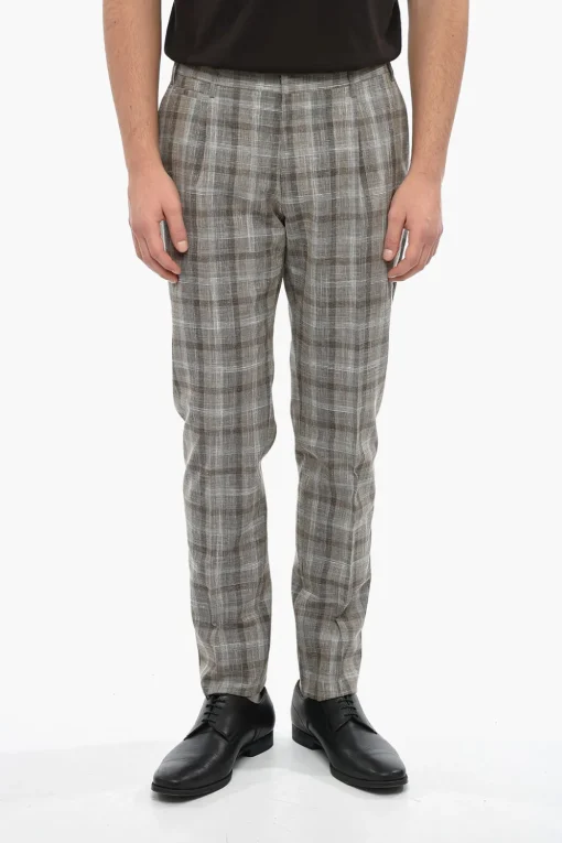 CC COLLECTION Abito 2 Bottoni RESET con Motivo District Check>Corneliani Online