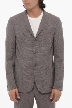 CC COLLECTION Abito 2 Bottoni RESET con Motivo Micro Pied de Poule>Corneliani Outlet