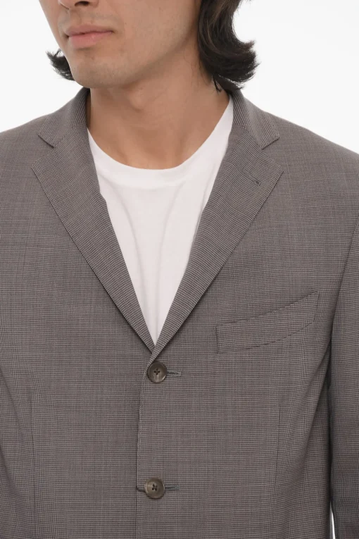 CC COLLECTION Abito 2 Bottoni RESET con Motivo Micro Pied de Poule>Corneliani Outlet