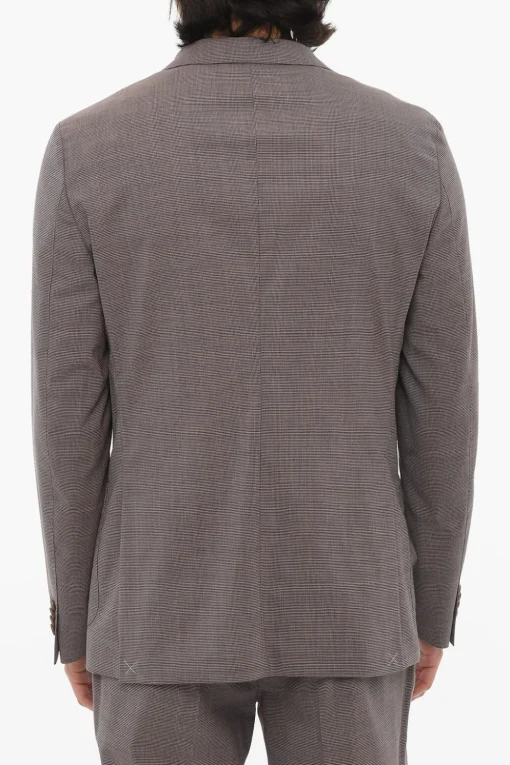 CC COLLECTION Abito 2 Bottoni RESET con Motivo Micro Pied de Poule>Corneliani Outlet
