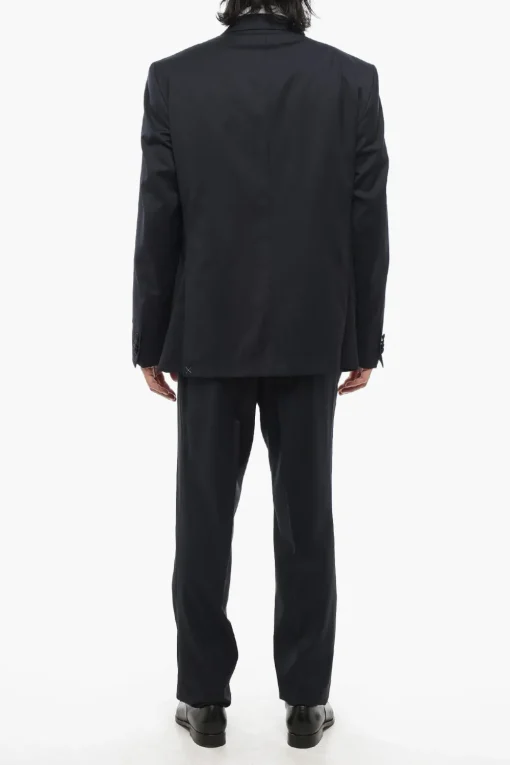 Outlet CC COLLECTION Abito 3 Pezzi con Gilet in Lana Vergine Due Spacchi Revers a Lancia con Passanti Uomo Completi