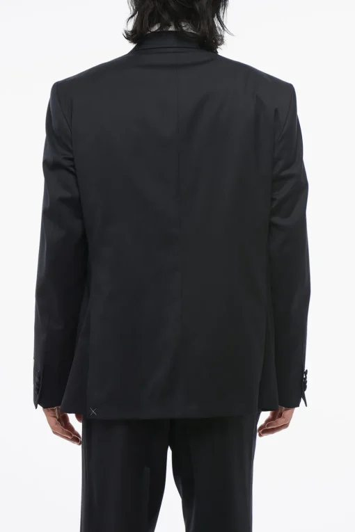 Outlet CC COLLECTION Abito 3 Pezzi con Gilet in Lana Vergine Due Spacchi Revers a Lancia con Passanti Uomo Completi