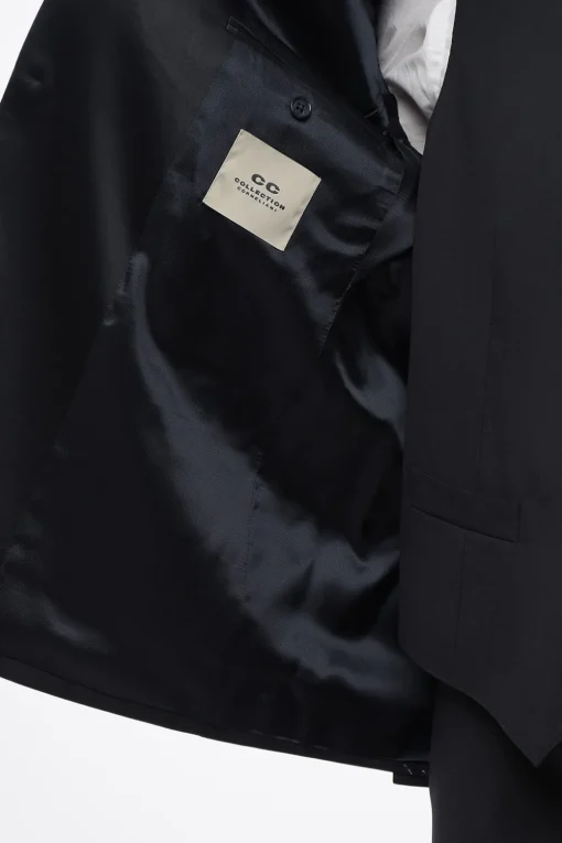 Outlet CC COLLECTION Abito 3 Pezzi con Gilet in Lana Vergine Due Spacchi Revers a Lancia con Passanti Uomo Completi