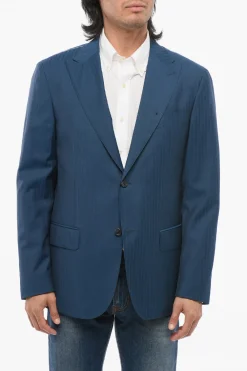 Online CC COLLECTION Abito Gessato con Rever a Lancia Uomo Giacche
