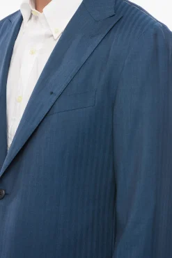 Online CC COLLECTION Abito Gessato con Rever a Lancia Uomo Giacche